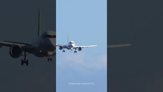 Air Baltic arriving at Madeira Airport 🔥 Airbus A220300 shorts [upl. by Eedolem]