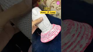 OMG DIY Lamp  How to make tissue Paper Flowers 🌹trending rose papercraft shorts viral craft [upl. by Judas882]