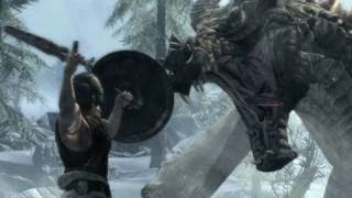 Elder Scrolls V Skyrim  Gameplay amp Dragon Details [upl. by Ateuqahs129]