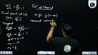 The normal at one extremity of latus rectum in 1st quadrant of the ellipse x2a2y2b21a bamp [upl. by Nwhas968]