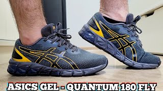 Review Tênis Asics Gel  Quantum 180 Fly Cinza  Comprado Na Dafiti  Demonstração No Pé  On Feet [upl. by Caesaria]