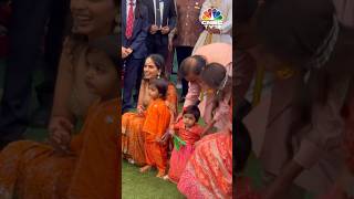 Isha Ambani with her Kids at Mameru Ceremony of Anant Ambani amp Radhika Merchant  N18S [upl. by Golter]