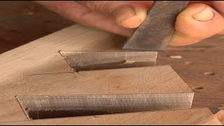 Sustainable Table Corners Mastering Hand Cut Mitered Dovetails [upl. by Doris300]