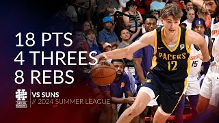 Johnny Furphy 18 pts 4 threes 8 rebs vs Suns 2024 Summer League [upl. by Eardnaed]