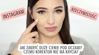 DLACZEGO INSTAGRAMOWY KOREKTOR CI NIE SŁUŻY  Błędy w makijażu  Cienie Brak krycia Suchość [upl. by Iru]