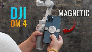 DJI OM 4 Review  Smartphone Gimbal with detachable magnetic holder just perfect [upl. by Ellah785]