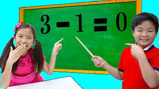 Wendy Alex and Lyndon Learn Math amp Numbers for the School Exam  Fun Kids Videos [upl. by Zimmermann]