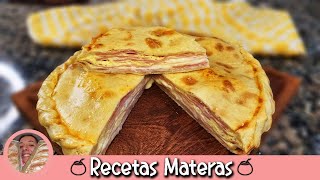 Tarta de jamon y queso  MASA CASERA FACIL ✅CENA RÁPIDA ✅ [upl. by Ahsirt]