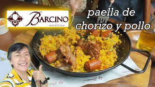 BARCINO Resto Bar in Molito  trying their Paella [upl. by Tonina]