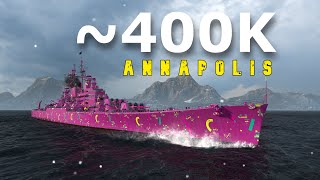 World of WarShips Annapolis  5 Kills 399K Damage [upl. by Verge]