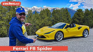 Ferrari F8 Spider  Prueba  Test  Review en español  cochesnet [upl. by Nodnalb929]