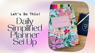 20232024 Simplified Planner Daily Set Up [upl. by Dannye]