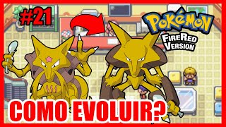 POKÉMON FIRE RED  Português PTBR 21 Como evoluir Kadabra [upl. by Eilahtan933]