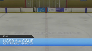 UCSB Gauchos vs CSU Fullerton Titans  ACHA Div II Hockey [upl. by Fulks]