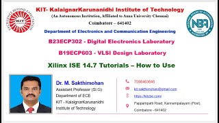 Xilinx ISE 147 Tutorial – How to Use For HDL  VLSI Experiments [upl. by Ilil17]