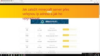 Tutorial jak založit minecraft server přes veřejnou ip a jak ho upgradovat [upl. by Twitt]