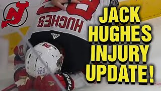 Jack Hughes Injury Update [upl. by Zamir224]