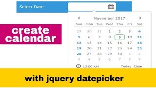 datepicker jquery ui example  download example code  cdn  bootstrap [upl. by Martin]