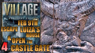 Resident Evil Village  Escape the House Luizas House amp Open the Castle Gate  Walkthrough Part 4 [upl. by Estrellita]