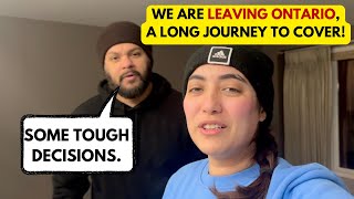 We are leaving Ontario  Emotional moment in our lives  Canada Vlogs  Hard decisions [upl. by Gaven983]