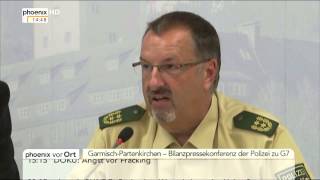 G7Gipfel BilanzPK der Polizei mit Robert Heimberger am 09062015 [upl. by Kowalski822]