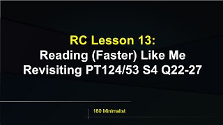 Reading Like Me  LSAT Reading Comprehension Lesson 13 [upl. by Aihsemat]