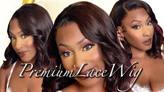 Beautiful gorgeous Bob wig install 13x6 color 4 Ft PremiumLaceWig [upl. by Omsoc116]