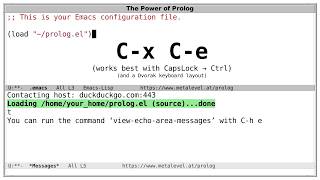 Prolog development with GNU Emacs [upl. by Jaquenette]