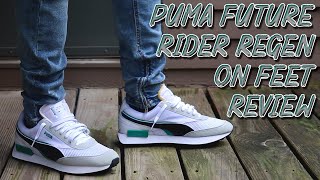 Puma Future Rider Double REGEN On Feet Review [upl. by Aid260]