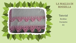 💖💝💞💋 Pizzo alluncinetto un tocco di raffinatezza per ogni progetto n2 rosa confetto tutorial [upl. by Aihsilat500]