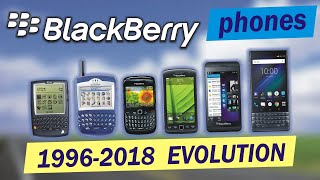 BlackBerry phones evolution 19962018 [upl. by Lipski]