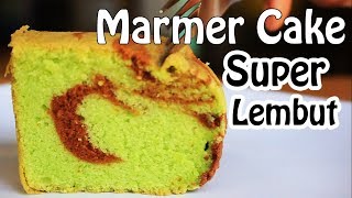 Cake Marmer Coklat Pandan 3 Butir Telur  Dapur Cintaku [upl. by Staley380]