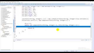 Sorting the HashMap in Java [upl. by Thorvald]