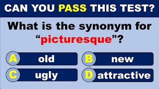 Synonyms Quiz CAN YOU PASS THIS TEST 95 CANNOT SCORE 2025  challenge [upl. by Kendal]