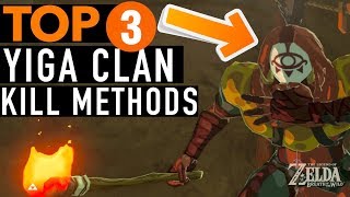 The Three BEST Ways To Massacre the Yiga Clan Hideout in Zelda Breath of the Wild [upl. by Aleak441]