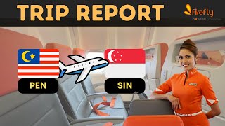 FIREFLY AIRLINES FY3664  Penang to Singapore in ECONOMY CLASS  Boeing 737800 [upl. by Jelena]