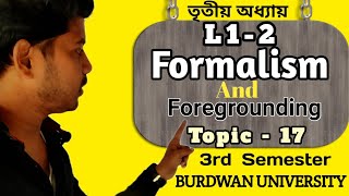 what is formalism in literature। what is foregrounding in literature। [upl. by Trow]