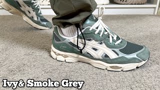 Asics Gel NYC Ivyamp Smoke Grey Reviewamp On foot [upl. by Felicdad]