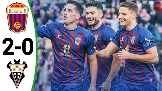 Eldense vs Albacete 20 Gol de Juanto Ortuño todos los goles y resumen ampliado [upl. by Philbert]