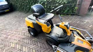 stiga park pro 340 ix lawnmower  aufsithmaher  zitmaaier [upl. by Will]