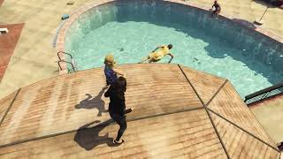 GTA V  Girl Roof Fight 3 [upl. by Ulrika25]