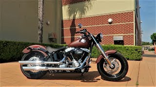 2017 HarleyDavidson Softail Slim FLS │Review and Test Ride [upl. by Ahsinawt]