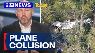 Three people killed in Sydney plane collision  9 News Australia [upl. by Milks]