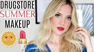 AFFORDABLEDRUGSTORE SUMMER MAKEUP  Elanna Pecherle [upl. by Atiuqehc904]