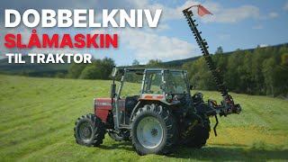 Dobbelknivslåmaskin til traktor  SECO DUPLEX fra BBUmwelttechnik [upl. by Teresita]