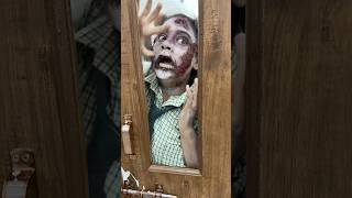 Zombie Ka Kiya Makeup🧟‍♀️🧟 sanjhalikavlog haunted horror minivlog zombie bhootiya [upl. by Alliscirp]