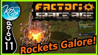 Factorio Space Age DLC MP 11  Launching Many Rockets Factorio DLC Factorio Space Age MP [upl. by Smoot]