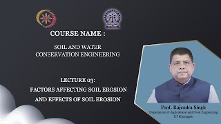 Lecture 3 Factors affecting soil erosion and effects of soil erosion [upl. by Geaghan893]