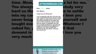 Write a Letter to Your Mother Expressing Your Feelings for Her [upl. by Phiona]