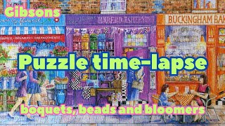 jigsaw puzzle timelapseboquets beads amp bloomersGibsonschill musicno copyright [upl. by Hansiain817]